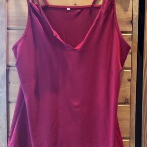 Women's Red Sleeveless Top